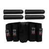 Maddog 4+1 Vertical Paintball Harness Pod Pack with (4) Paintball Pods | Pod Holder Belt with Pouch for up to 88ci. Paintball Tank Bottle | Remote Coil Compatible view 1
