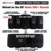 Maddog 4+1 Vertical Paintball Harness Pod Pack with (4) Paintball Pods | Pod Holder Belt with Pouch for up to 88ci. Paintball Tank Bottle | Remote Coil Compatible view 3