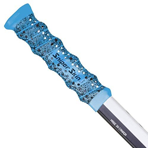 SNIPER SKIN Hockey Grip, Fits Adult and Kids Sticks, Easy Install, Durable, Better Than Hockey Tape, Ideal Team Swag, Clean Non-tack - Blue Shadow