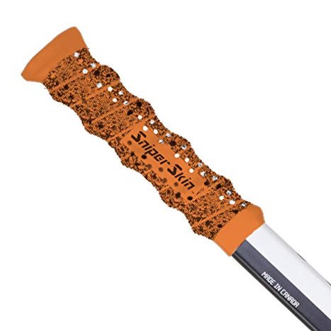 SNIPER SKIN Hockey Grip, Fits Adult and Kids Sticks, Easy Install, Durable, Better Than Hockey Tape, Ideal Team Swag, Clean Non-tack - Orange Shadow