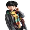 Jueshanzj Children's Imitated Cashmere Fabric Scarves Blue Orange One Size(63X13inch) view 1
