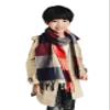 Jueshanzj Children's Imitated Cashmere Fabric Scarves Orange+Beige One Size(63X13inch) view 1