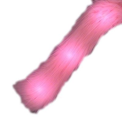 blinkee LED Faux Fur Boa Pink | Pink/White