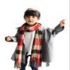 Jueshanzj Children's Imitated Cashmere Fabric Scarves Orange Plaid One Size(63X13inch) view 1