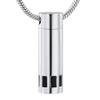 Ashes Necklace Sympathy Gifts  Cylinder Stainless Steel Cremation Urn Necklace Ashes Holder Keepsake Memorial Pendant Necklace for Women Men view 1