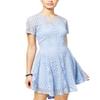 American Rag Lace Fit Flare Dress Blue Heron S view 1