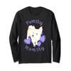 Cute Pomsky Momsky TShirt - Pomsky Mom Purple Hearts Shirt view 1