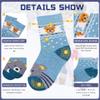 Eocom 6 Pairs Children's Winter Warm Wool Animal Crew Socks Kids Boys Girls Socks (6 Pairs Bear, 8-12 Years) view 4