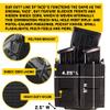 High Speed Gear - Duty Double Pistol Taco MOLLE Mag Pouch, Police Gear & Military Gear, Tactical Magazine Pouch for Professionals (Black) view 3