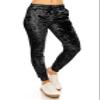 ALWAYS Women Velvet Jogger Pants - Crushed Velour Solid Basic Premium Soft Stretch Warm Winter Sweatpants Joggers Black Medium view 3