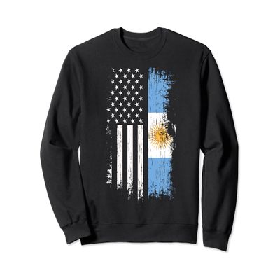 Argentinian American Flag Sweatshirt - Argentina Sweatshirt