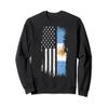 Argentinian American Flag Sweatshirt - Argentina Sweatshirt view 1