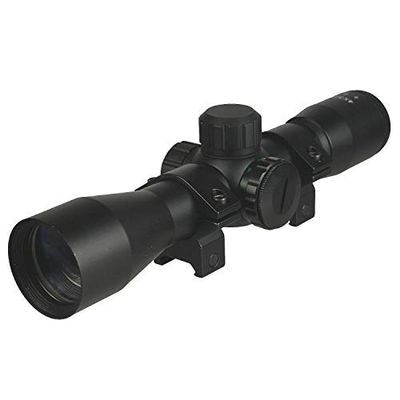 DB TAC 4x32 Anodize Black Color Mil-dot Reticle Slug Scope Picatinny Weaver Mounted Aluminum Hunting Optics Accessory.