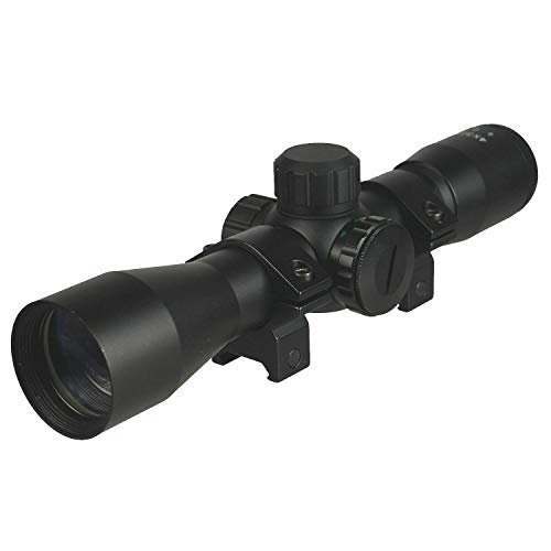 DB TAC 4x32 Anodize Black Color Mil-dot Reticle Slug Scope Picatinny Weaver Mounted Aluminum Hunting Optics Accessory.
