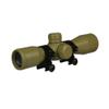 DB TAC TAN Anodize Finished 4X32 Compact Mil-Dot .223 .308 Scope with Rings view 1
