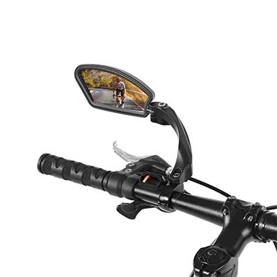 Handlebar Mirror, Back View Mirror, Right/Left Handlebar Review Rear Back View 180 Rotation Mirror for Mountain Road Bikes(Left)