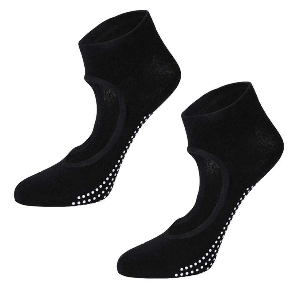 Bluelans Womens Yoga Socks Non Slip Pilates Socks with Grips Ankle Sock for Barre, Sports, Ballet, Dance, Workout, Trainer