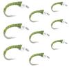 Olive Zebra Midge Assortment - The Fly Fishing Place - Silver Bead Head - 3 Each of 3 Sizes 14, 16, 18 - Tailwater Fly Fishing Flies Collection view 1