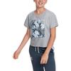 Under Armour Girls' UA Rival Print Fill Short Sleeve Youth X-Small Gray view 1