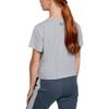 Under Armour Girls' UA Rival Print Fill Short Sleeve Youth X-Small Gray view 2