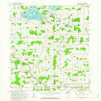 YellowMaps Clear Lake in topo map, 1:24000 Scale, 7.5 X 7.5 Minute, Historical, 1961, Updated 1963, 27 x 22.1 in - Tyvek