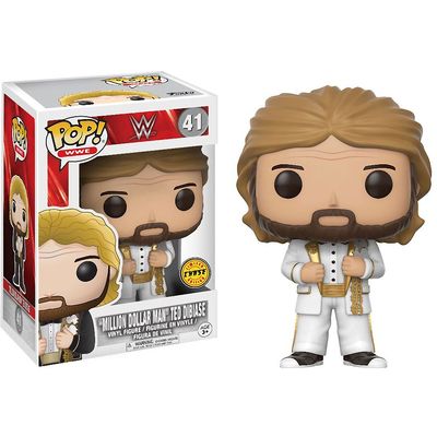 Funko Million Dollar Man Ted DiBiase (Chase Edition): WWE x POP! WWE Vinyl Figure & 1 PET Plastic Graphical Protector Bundle [#041/14254 - B]