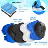 Kids Protective Gear Set Wemfg Knee Pads for Kids 3-8 Years Toddler Knee and Elbow Pads with Wrist Guards 3 in 1 for Skating Cycling Bike Rollerblading Scooter(Blue) view 3