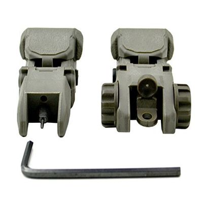 DB TAC Polymer Front and Rear Sight OD Green Color