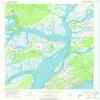 YellowMaps Bluffton SC topo map, 1:24000 Scale, 7.5 X 7.5 Minute, Historical, 1956, Updated 1972, 26.9 x 22 in - Polypropylene view 1