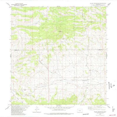 YellowMaps Black Mountain CO topo map, 1:24000 Scale, 7.5 X 7.5 Minute, Historical, 1983, Updated 1983, 27.1 x 21.9 in - Polypropylene