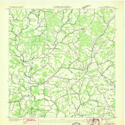 YellowMaps Appleton TN topo map, 1:24000 Scale, 7.5 X 7.5 Minute, Historical, 1936, 26.2 x 22 in - Tyvek