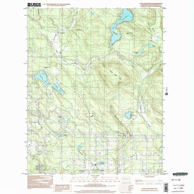 YellowMaps Lake Roesiger WA topo map, 1:24000 Scale, 7.5 X 7.5 Minute, Historical, 1997, Updated 2003, 26.8 x 22 in - Polypropylene