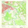 YellowMaps Augusta East GA topo map, 1:24000 Scale, 7.5 X 7.5 Minute, Historical, 1965, Updated 1968, 26.8 x 22 in - Polypropylene view 1