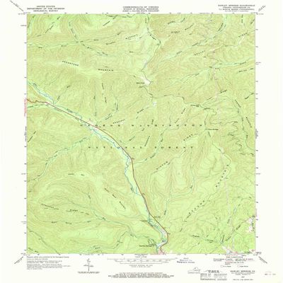YellowMaps Rawley Springs VA topo map, 1:24000 Scale, 7.5 X 7.5 Minute, Historical, 1967, Updated 1969, 26.8 x 22.1 in - Tyvek