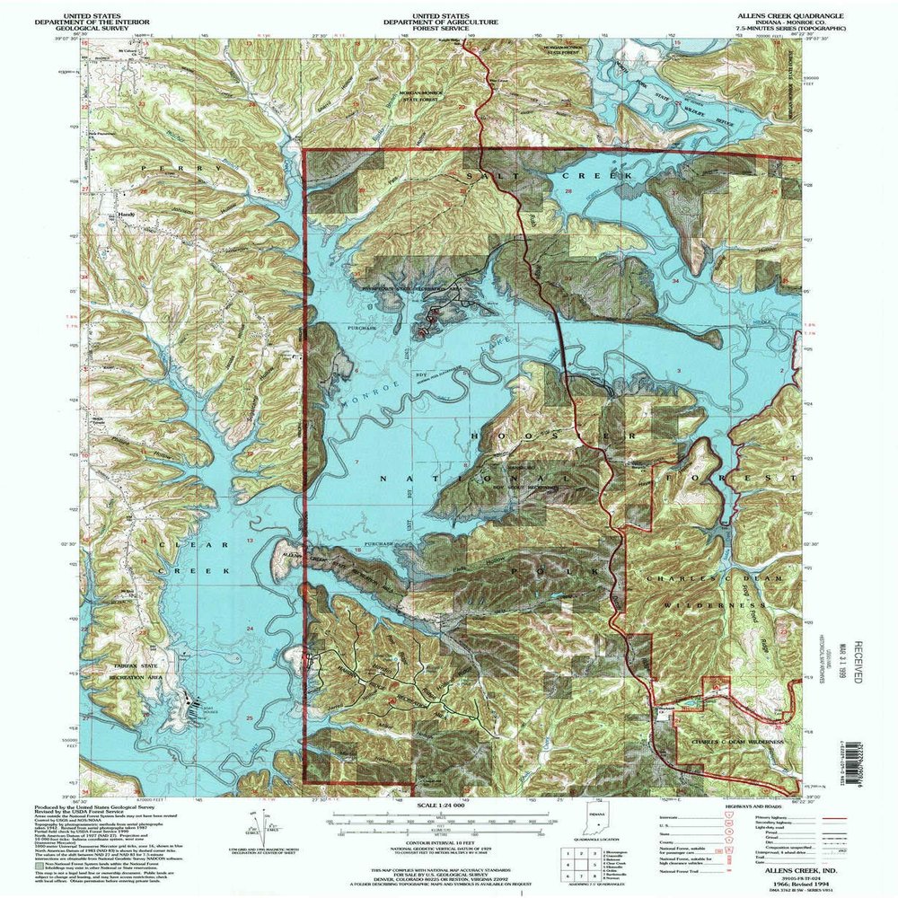 YellowMaps Allens Creek in topo map, 1:24000 Scale, 7.5 X 7.5 Minute, Historical, 1966, Updated 1996, 26.9 x 22 in - Tyvek