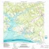 YellowMaps Irvington VA topo map, 1:24000 Scale, 7.5 X 7.5 Minute, Historical, 1968, Updated 1987, 28.1 x 21.9 in - Tyvek view 1
