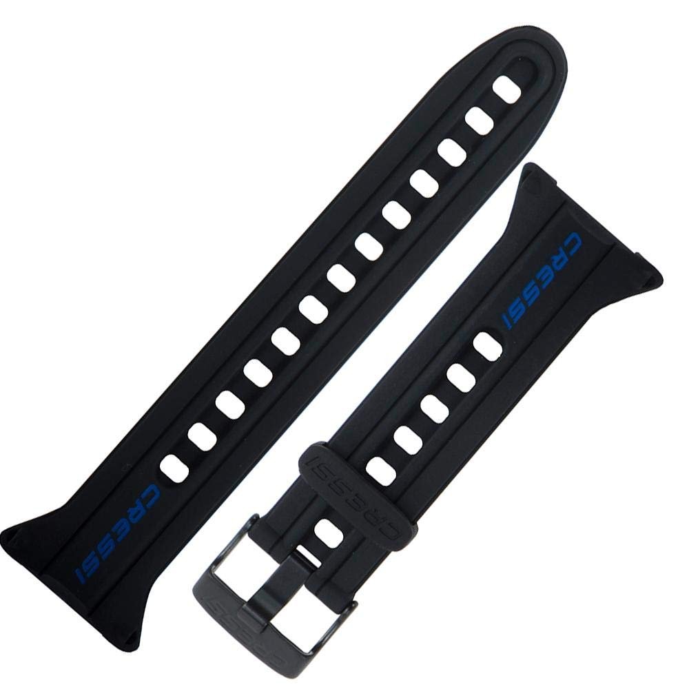 Cressi Watch Strap for Watch-style Dive Computer, Black/Blue