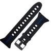 Cressi Watch Strap for Watch-style Dive Computer, Black/Blue view 1