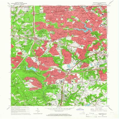 YellowMaps Annandale VA topo map, 1:24000 Scale, 7.5 X 7.5 Minute, Historical, 1965, Updated 1966, 27 x 22.1 in - Polypropylene