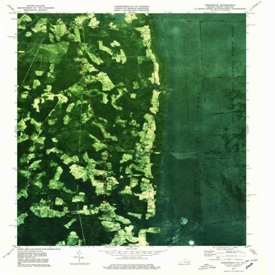 YellowMaps Corapeake NC topo map, 1:24000 Scale, 7.5 X 7.5 Minute, Historical, 1977, Updated 1978, 26.8 x 22 in - Polypropylene