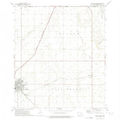 YellowMaps Sibley East IA topo map, 1:24000 Scale, 7.5 X 7.5 Minute, Historical, 1972, Updated 1975, 26.8 x 22 in - Polypropylene