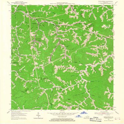 YellowMaps Wheelwright KY topo map, 1:24000 Scale, 7.5 X 7.5 Minute, Historical, 1954, Updated 1967, 27 x 22 in - Tyvek