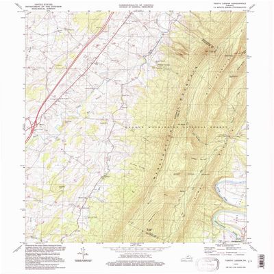YellowMaps Tenth Legion VA topo map, 1:24000 Scale, 7.5 X 7.5 Minute, Historical, 1994, Updated 1997, 26.8 x 22 in - Polypropylene
