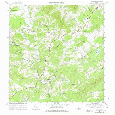 YellowMaps Arrington VA topo map, 1:24000 Scale, 7.5 X 7.5 Minute, Historical, 1969, Updated 1978, 27 x 22.1 in - Tyvek