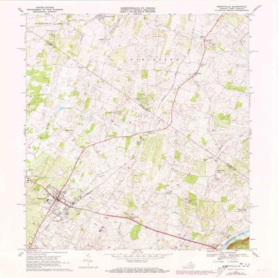 YellowMaps Berryville VA topo map, 1:24000 Scale, 7.5 X 7.5 Minute, Historical, 1968, Updated 1973, 27 x 22.1 in - Polypropylene