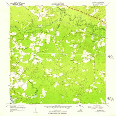 YellowMaps Roxbury VA topo map, 1:24000 Scale, 7.5 X 7.5 Minute, Historical, 1953, Updated 1957, 26.9 x 22.1 in - Polypropylene