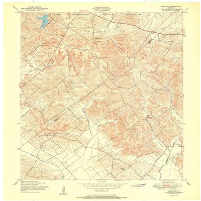 YellowMaps Bordley KY topo map, 1:24000 Scale, 7.5 X 7.5 Minute, Historical, 1951, 27.4 x 22.4 in - Tyvek