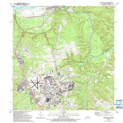 YellowMaps Fort Knox KY topo map, 1:24000 Scale, 7.5 X 7.5 Minute, Historical, 1991, Updated 1992, 27.3 x 22.4 in - Polypropylene