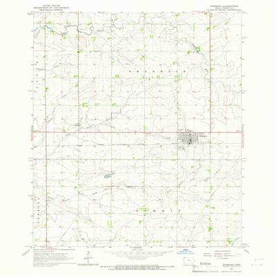YellowMaps Sanborn IA topo map, 1:24000 Scale, 7.5 X 7.5 Minute, Historical, 1964, Updated 1966, 26.9 x 22.1 in - Polypropylene