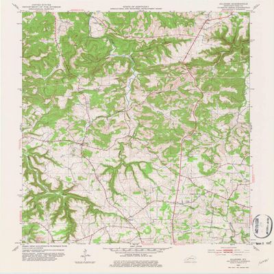 YellowMaps Allegre KY topo map, 1:24000 Scale, 7.5 X 7.5 Minute, Historical, 1952, Updated 1982, 27 x 22 in - Polypropylene